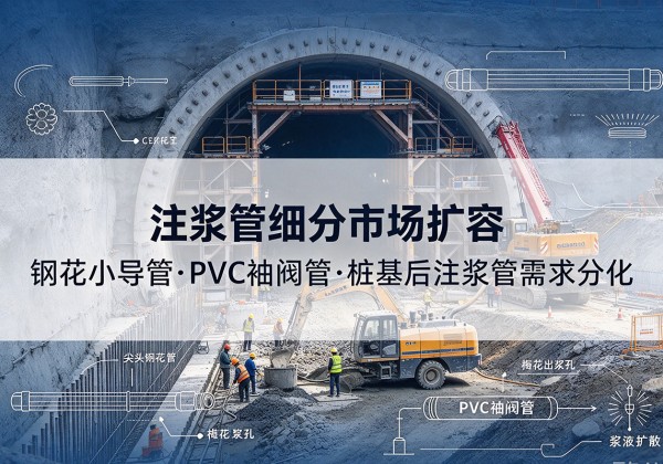 宜春注浆管细分市场扩容，隧道钢花小导管、PVC 袖阀管、桩基后注浆管需求分化